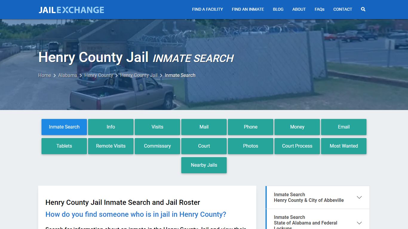 Inmate Search: Roster & Mugshots - Henry County Jail, AL - Jail Exchange