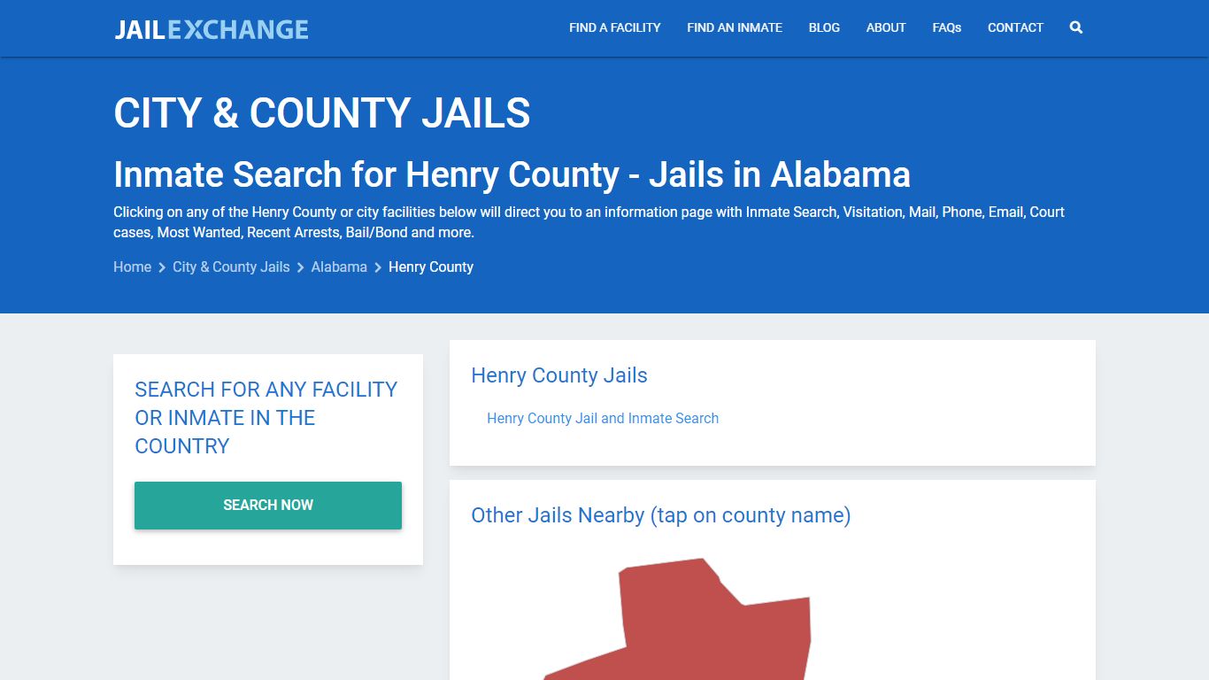 Inmate Search for Henry County | Jails in Alabama - Jail Exchange